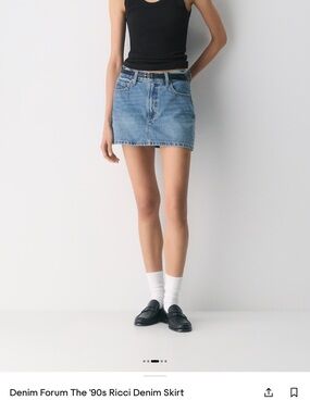 Denim Forum ‘90s Ricci Denim Mini Skirt
